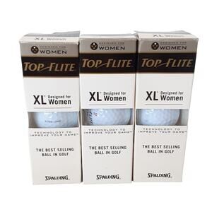 Spalding Top Flite Golf Balls 9pc Set Designed for Women XL Size Practice
